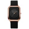 Student Women's Casual Quartz Watch with Square Face and Silicone Strap