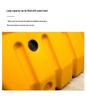 Red Plastic Double-Hole Anti-Collision Water-Filled Road Barrier for Construction and Maintenance Sites