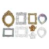 Vintage Mini Picture Frames 9 Pieces Tiny Antique Small Vintage Photography Decor Mini DIY Picture Display Frame for Photography