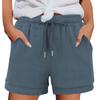 Women's Casual  Summer Elastic Beach Shorts  Solid Casual Shorts