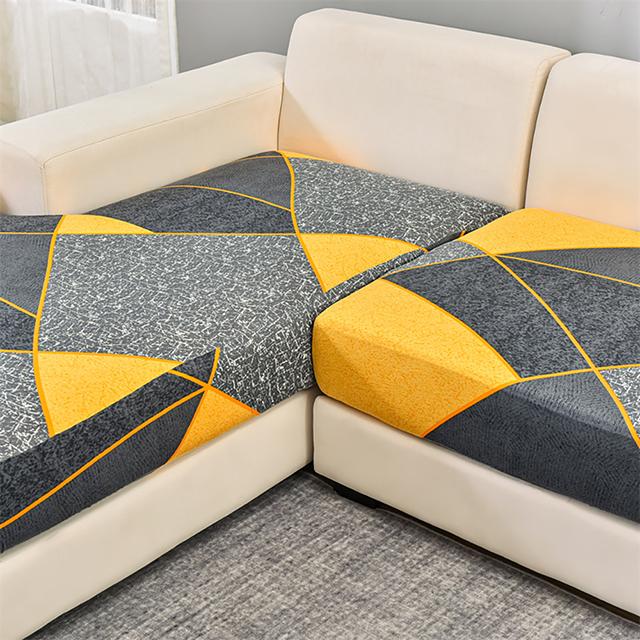 Geometry Printed Sofa Cushion Cover Elastic Sofa Cover 1234 Seaters For Living Room L Shape Corner Armchair Slipcovers Home Normal Size S-1pc 2729₽