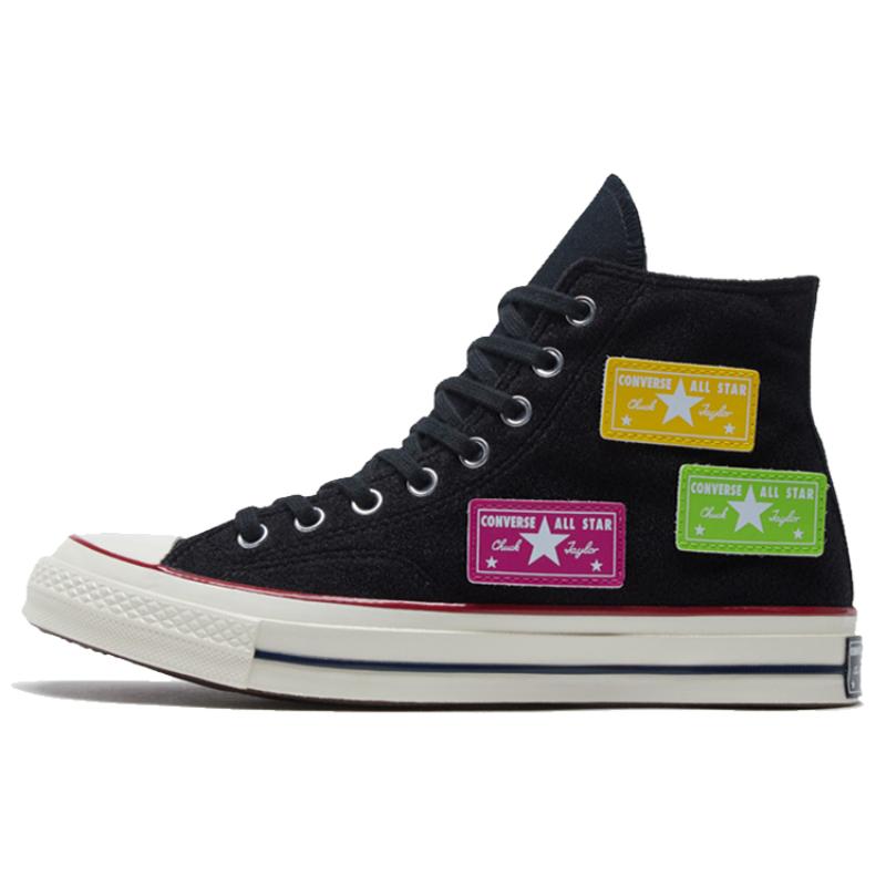 

Converse 1970s Chuck 70 Comfortable and Versatile High-top Canvas Shoes Unisex Black Purple Green 36