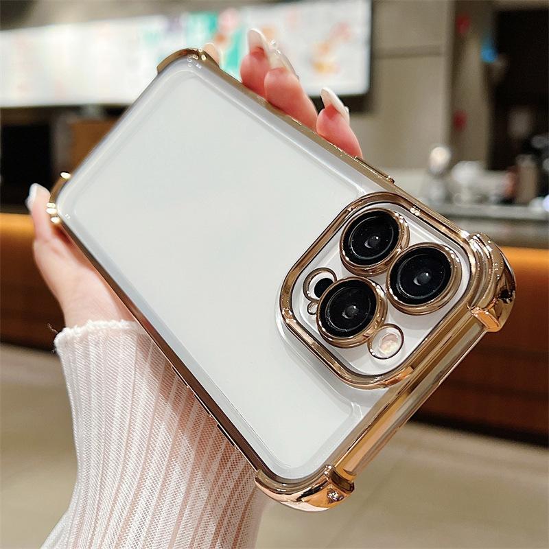 Beschichtung Transparent Klar Stoßfest Abdeckung Kamera Objektiv Volle Schutzhülle Handy Zurück Fall für Samsung