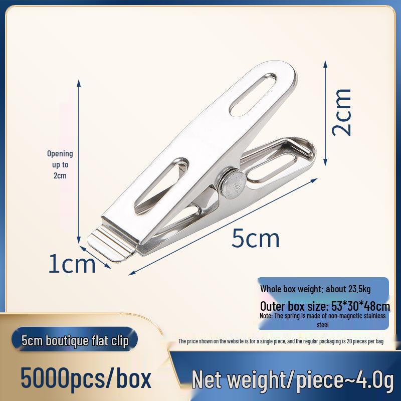 Stainless Steel Sock and Clothes Peg Clips – Windproof Hanger Accessory