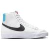 Nike Blazer Mid 77 GS Bílá Černá Foto Modrá Dětské Tenisky Světle-Foto-Modrá Plachta DA4086-108