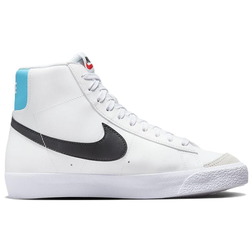 Nike Blazer Mid 77 GS Bílá Černá Foto Modrá Dětské Tenisky Světle-Foto-Modrá Plachta DA4086-108