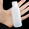 Set of 5 50ml Mini Plastic Travel Bottles with Transparent or Translucent Caps for Liquid Cosmetics, Storage, and Refills, Perfect for Travel, Busines
