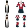 Authentic Danganronpa Harukawa Maki School Uniform Cosplay Costume Jacket Skirt Set Outfit For Women