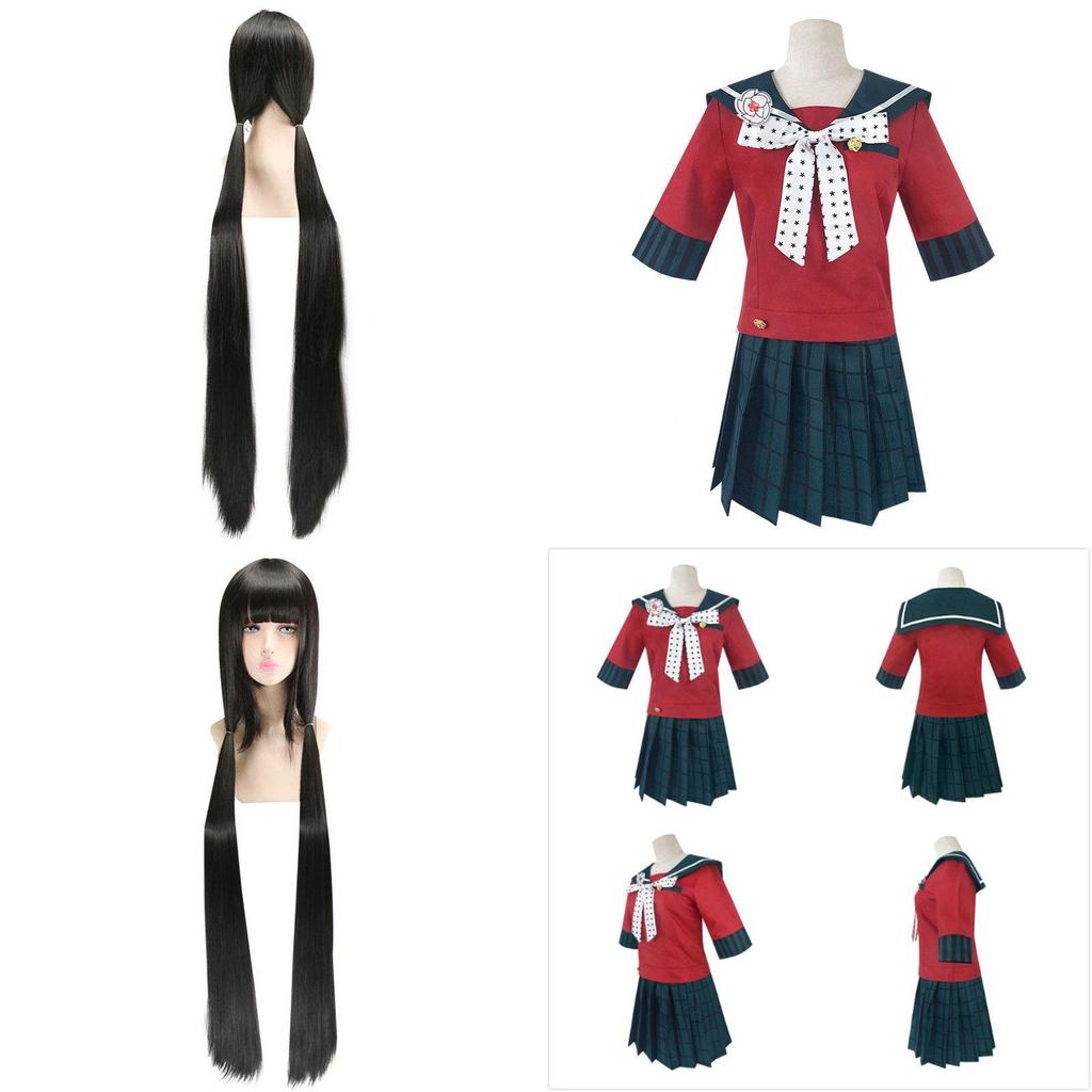 Authentic Danganronpa Harukawa Maki School Uniform Cosplay Costume Jacket Skirt Set Outfit For Women