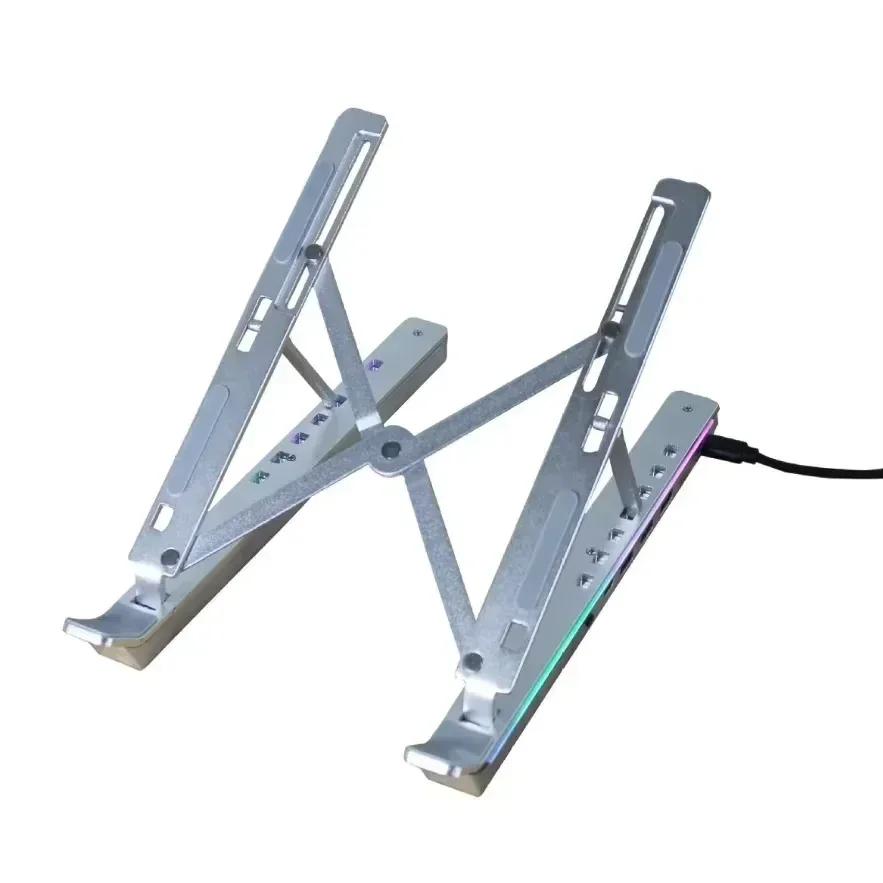 Laptop Stand Portable Bracket Aluminum Alloy For Macbook Folding Adjustable Computer PC Tablet Stand Heat Dissipation Holder