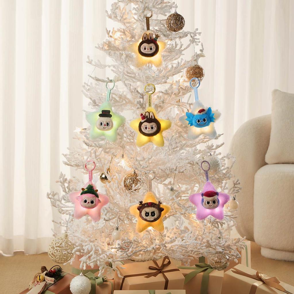 POP MART LABUBU THE MONSTERS Classic Series-Sparkly Plush Pendant Blind Box (Single Pack / 6-Piece Set)