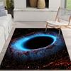 Black Hole Rug Velvet Flannel Printed Floor Mat Space Design Decorative Carpet Living Room Home Decor