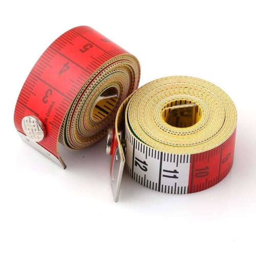 Tailor's Tape Measure, Free Curved Ruler, Dressmaking Measuring Tape, 150cm/60 Inch Chest Fabric Tape Measure with Snaps, Double-Sided Gradient, Cute