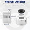 4 PCS 2.44'' Trailer Hub Dust Cap Trailer Axle Grease Cap With 8 Rubber Plugs, Steel Wheel Bearing Dust Caps Fit For Most Standard 5200 To 6000 Pound