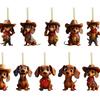 Dachshund Dog Advent Calendar 2025 24 Days Christmas Countdown Calendar with 2D Acrylic Hanging Dachshund Ornaments for Xmas Tree Decor