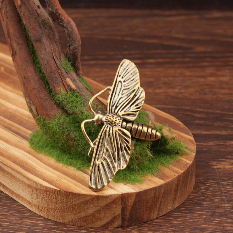 Brass Retro Butterfly Figurine Home Decor Ornament for Home Decoration Crafts Butterfly Statue Home Decoration