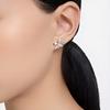 Swarovski Volta Fashionable and Versatile Bow Small Size Crystal Earrings for Women 5647579