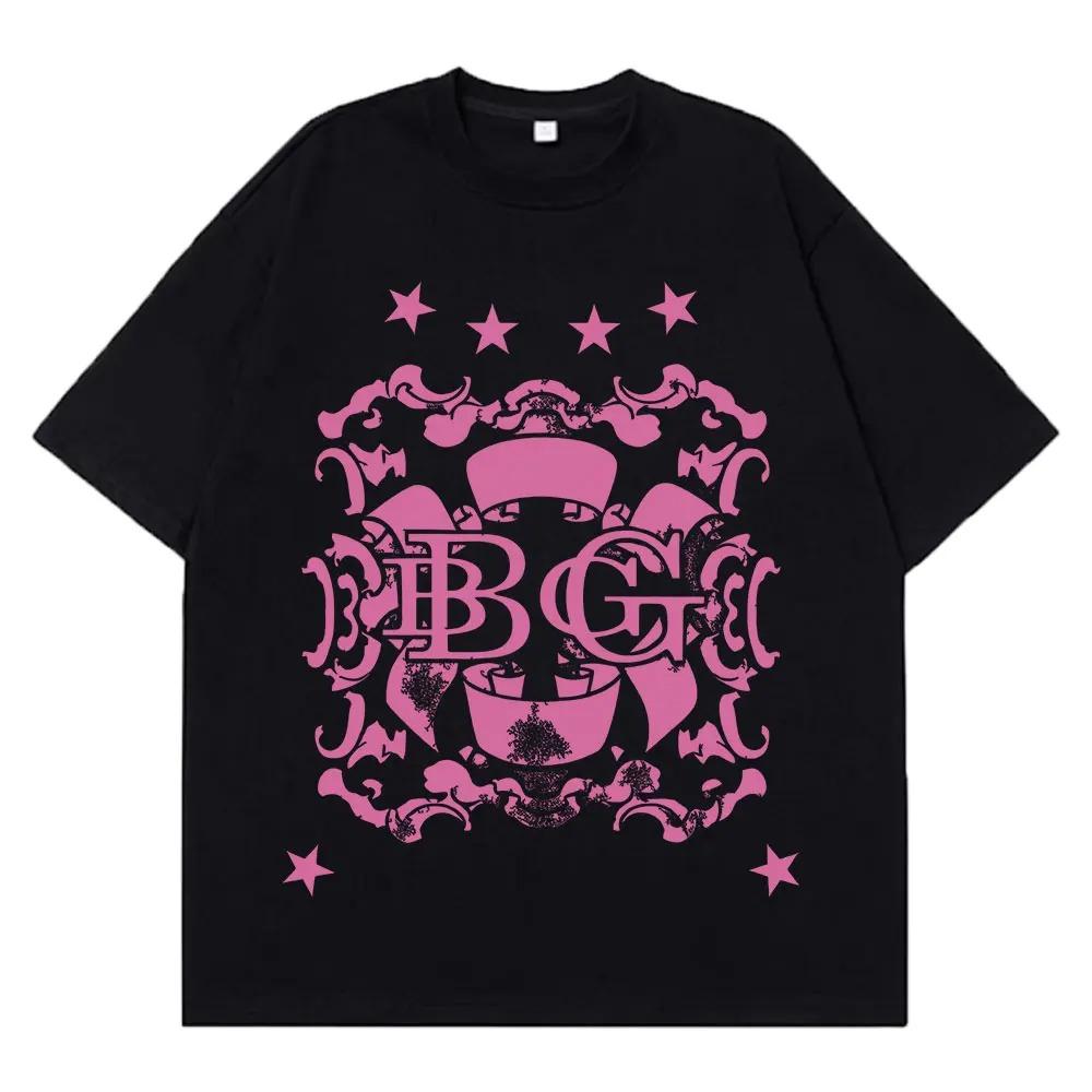 Singer Bad Gyal Tour Fashion Print T-shirt Men Women Aesthetic Trendy T-shirt Summer Cotton Casual Oversized T-shirts S