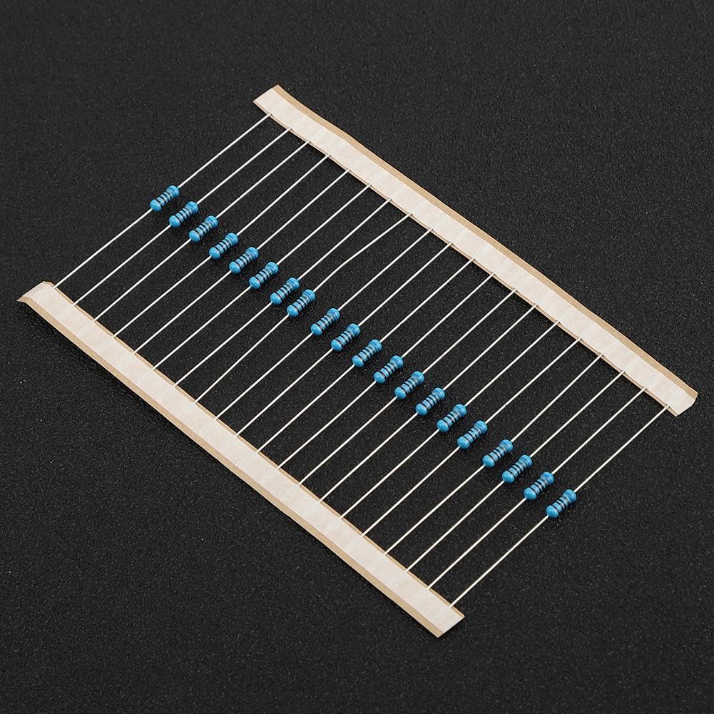 Metal Film Resistor Kit, 1280pcs 1R-10M 1Celsius4W 64 Values Resistor Assortment