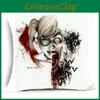 Housse de coussin de luxe 18'' Harley Quinn Joker en polyester pour une décoration intérieure ultime