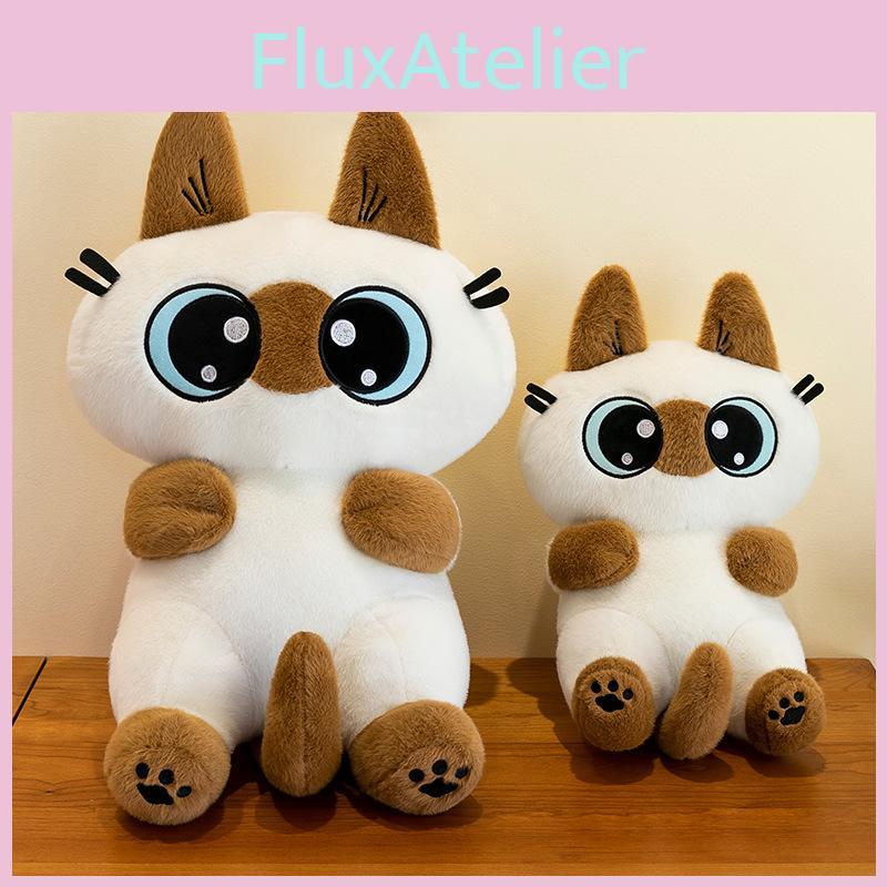 Adorable Plush Siamese Cat Doll Soft And Cuddly Stuffed Toy For Girls Birthday Gift