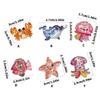 Pack Of 2/6 Sea Creature Resin Figurines Ornament for Craft Picture Frames Phone Case Scrapbooking and Hair Accessories
