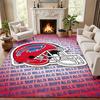Buffalo Bills Carpet Door Mat for Living Room or Bedroom Protective Mat Under Chair Office Decoration Christmas Gift Birthday Present
