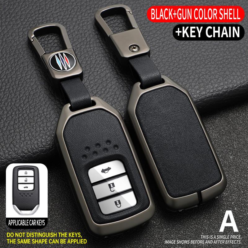 

Zinc Alloy Cover Remote Key Case For Honda 2017 2018 19CRV Pilot Accord Civic Jazz Jade Fit HR-V Freed Keyless Entry Car Model