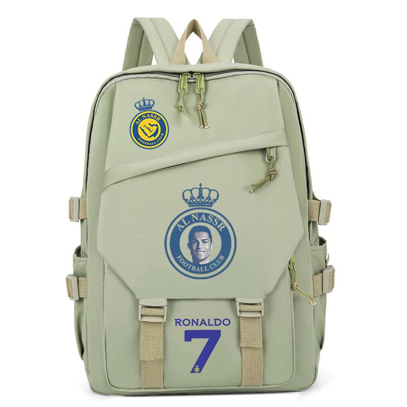 Football Player C Luo Peripheral Printing Trend Schoolbag Junior High School High School Students Large Capacity Spine Backpack