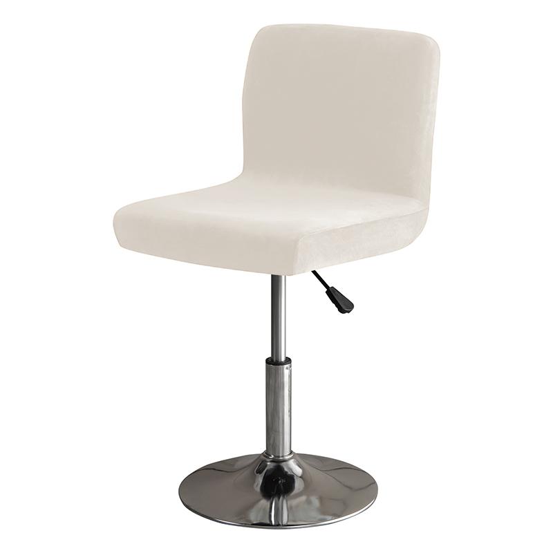 Velvet Solid Colors Bar Chair Cover Stretch For Bar Stool Short Back Dining Room Spandex Elastic Slipcovers For Banquet Chairs