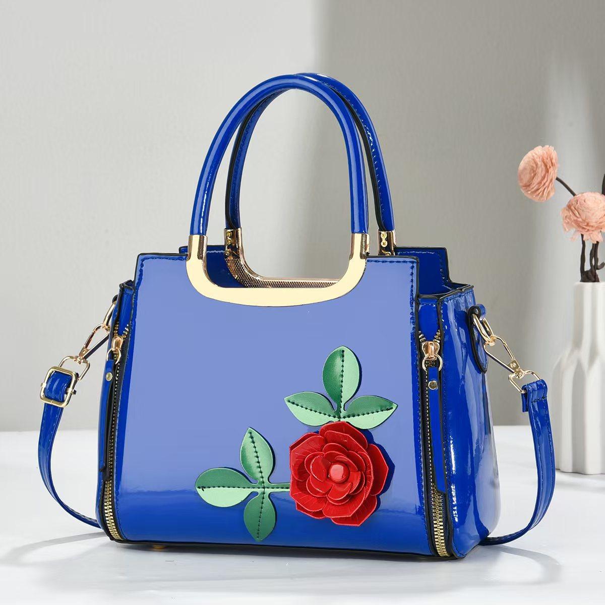 

2025 Новая модная и универсальная атмосферная сумка через плечо большой вместимости синий