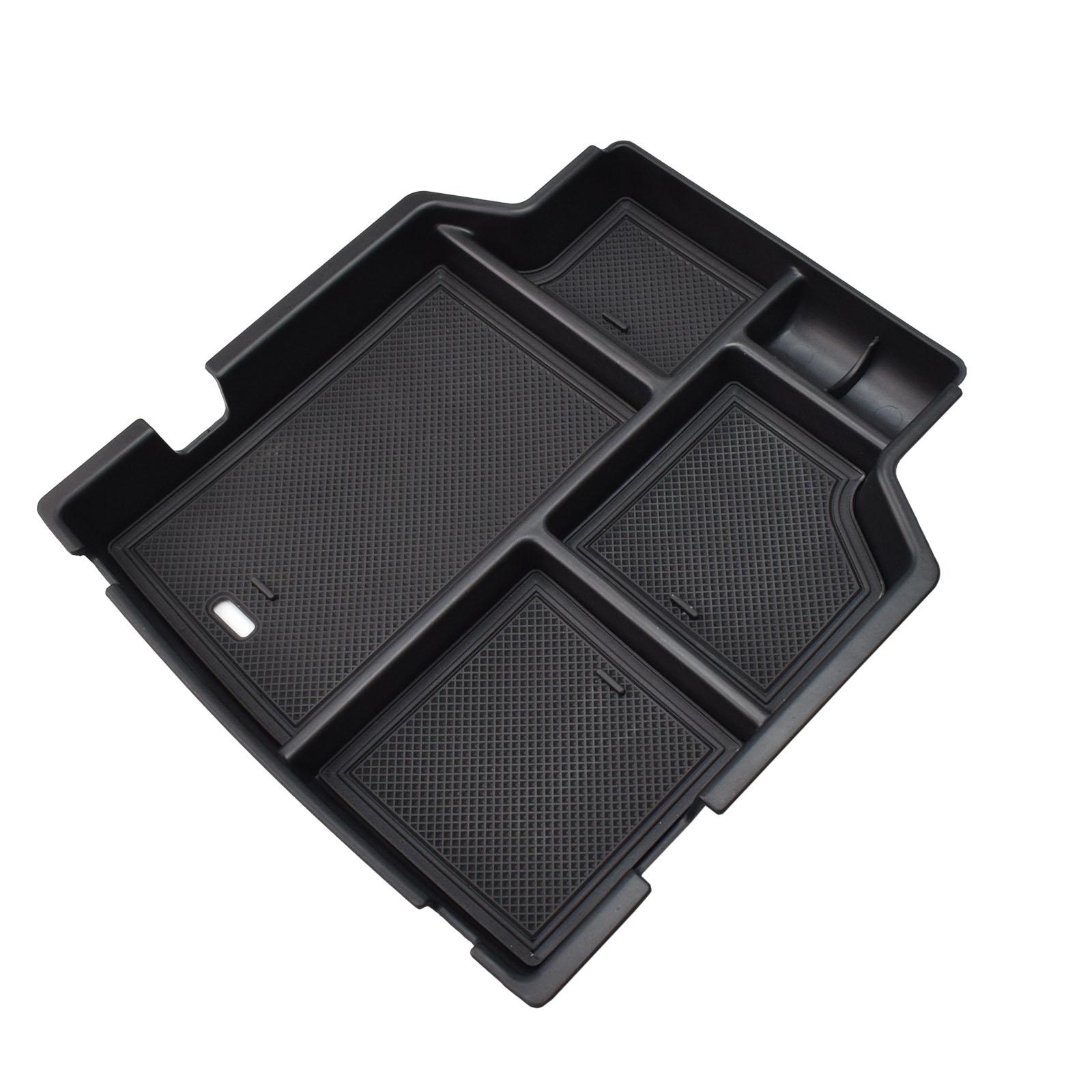 

Органайзер-лоток на центральную консоль для 2014-2018 Chevy Silverado 1500 и GMC Sierra 1500 со сплошным сиденьем, ящик для хранения в подлокотнике чёрный