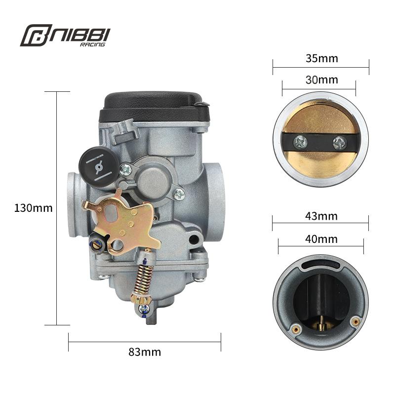 NIBBI PB 30mm Carburetor For HONDA ELITE CH250 Scooter Moped 1985 1986 1987 1988 Suzuki Motorcycle Powerful Carb