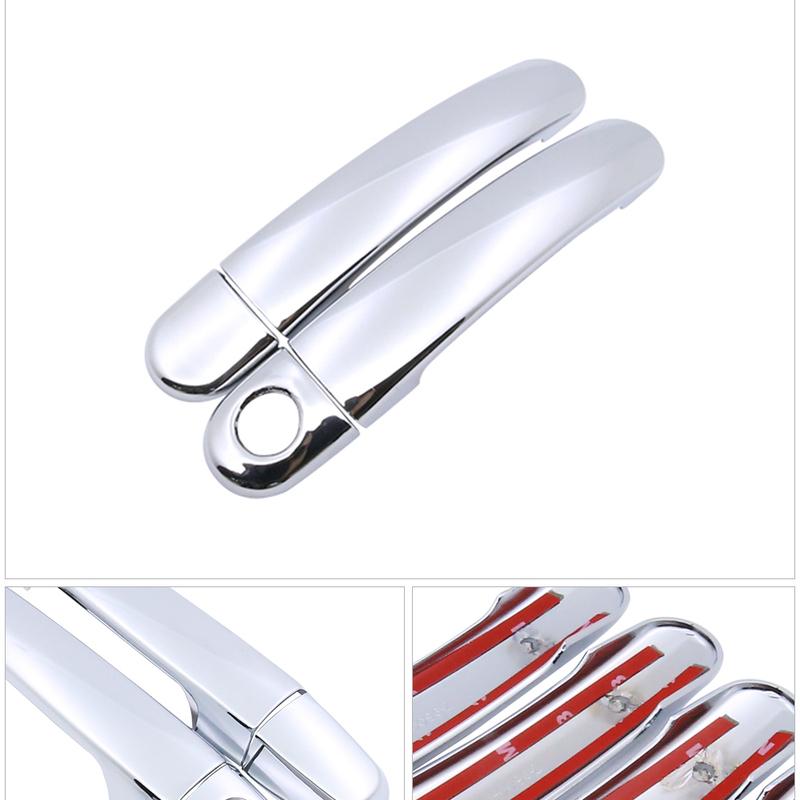 for Seat Arosa 1997~2004 Chrome Exterior Door Handle Cover Car Accessories Stickers Trim Set 1998 1999 2000 2001 2002 2003