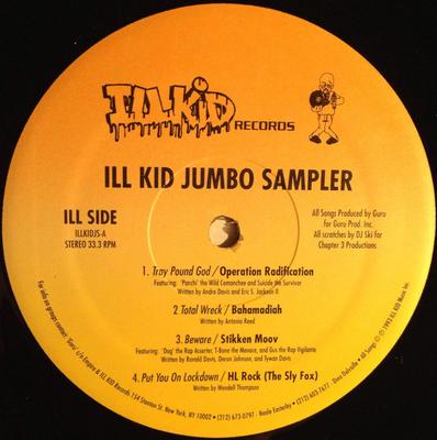 Disque 12 pouces DIVERS - Ill Kid Jumbo Sampler ILLKIDJS Ill Kid Records 1993 Rap & Hip-Hop/R&B US Occasion