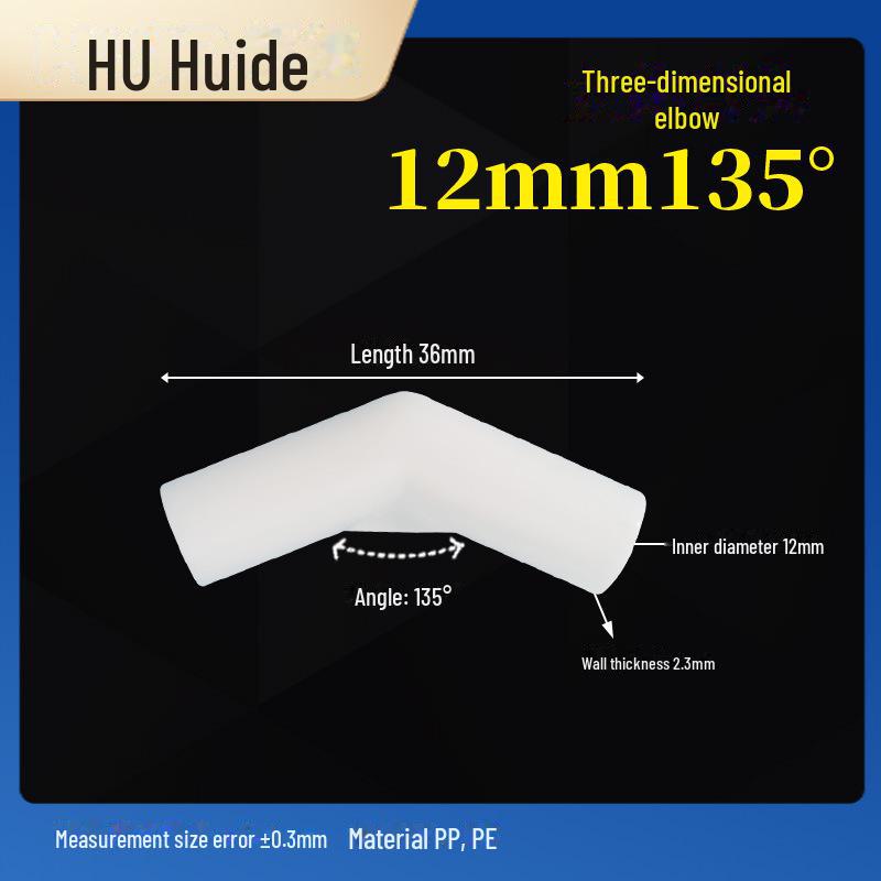 Three-Dimensional Plastic Right Angle Joint Connector for Tent and Studio Accessories