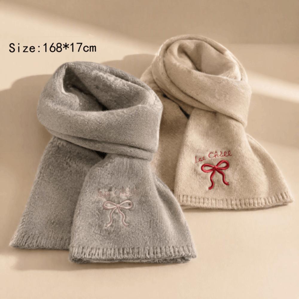 Thicken Knit Scarf Soft Neckerchief New Cross Scarf Women