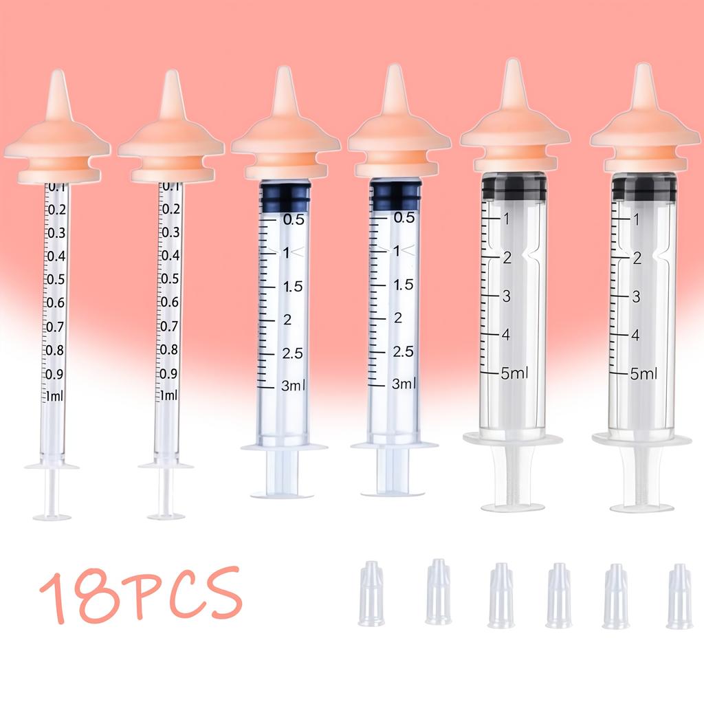 Pet Feeding Nipple Set, Suitable for Kittens and Puppies, Small Animals, Pets and Wild Animals Silicone Feeding Nipples