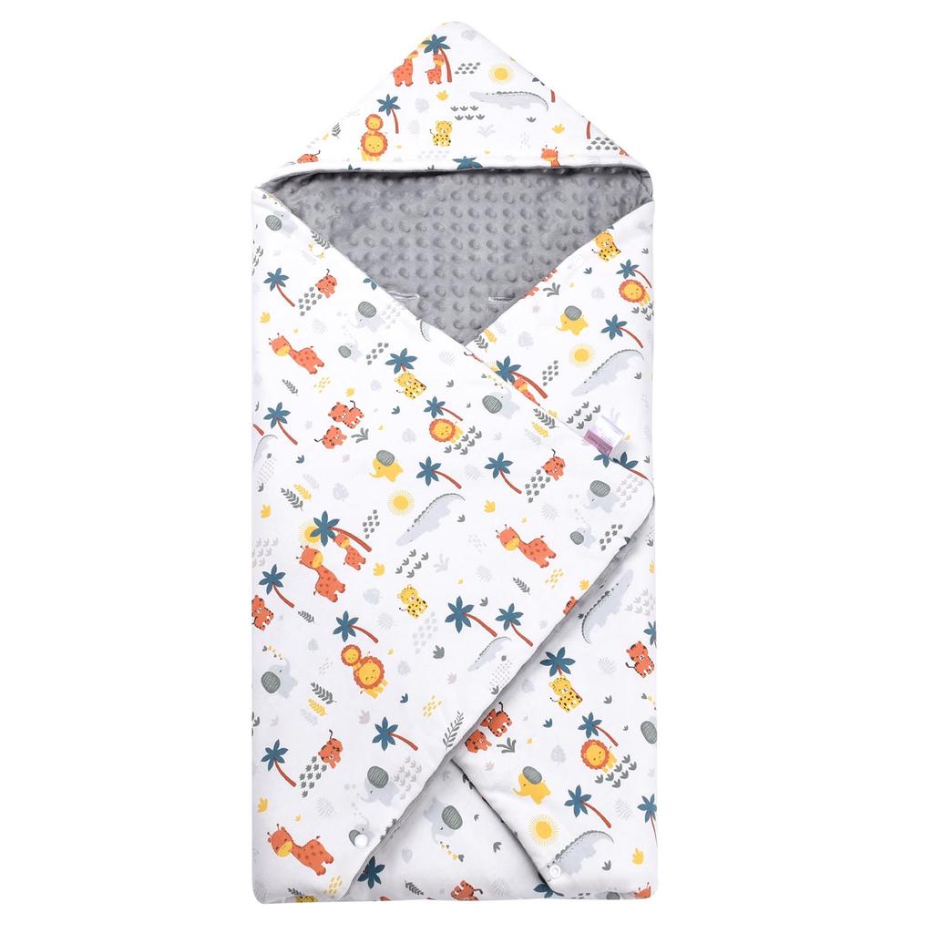 Bebamour Swaddle for Baby Outing Lap Cold Weather Protection Newborns, Supplies, Multi-Purpose Blanket, Blanket, Windbreaker, (Lion)