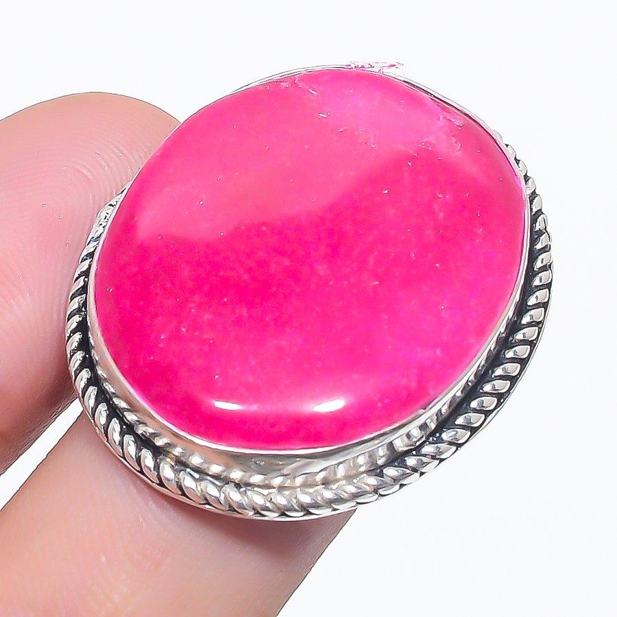 

Natural Ruby(Simulated) Gemstone 925 Sterling Silver Jewelry Ring Size 7.5 h2T72