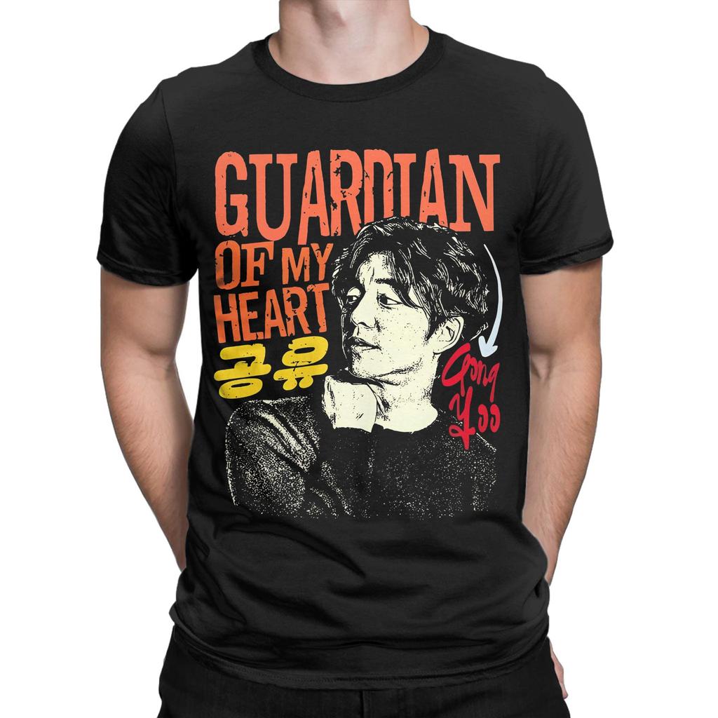 Funny Guardian of My Heart Gong Yoo  T Shirt Men Round Neck Short Sleeve Tops Shirts  Cotton Summer TopsTops