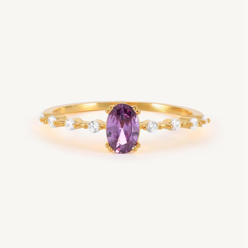 CANNER 925 Silver Original Rings Colorful Crystal Wedding Ring For Women Lovers' Minimalist Engagement Bague Femme Fine Jewerly