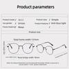 High-Quality Gold-Rimmed Myopia Glasses Stylish Round-Frame Unisex Ultra-Lightweight Blue Light Blocking Nearsighted Glasses