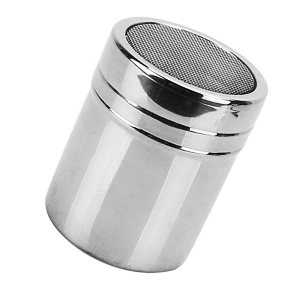 Powdered Sugar Shaker Duster Stainless Steel Fine Mesh Cinnamon Shaker for Coffee Bar S 5x7cm