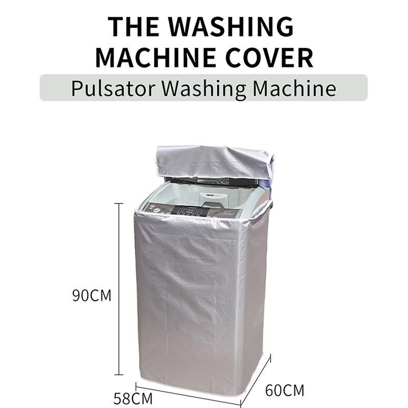 

Чехол для стиральной машины из полиэстера, водонепроницаемый, с верхней загрузкой, чехол для сушилки для белья, солнцезащитный, с серебряным покрытием, пылезащитный чехол