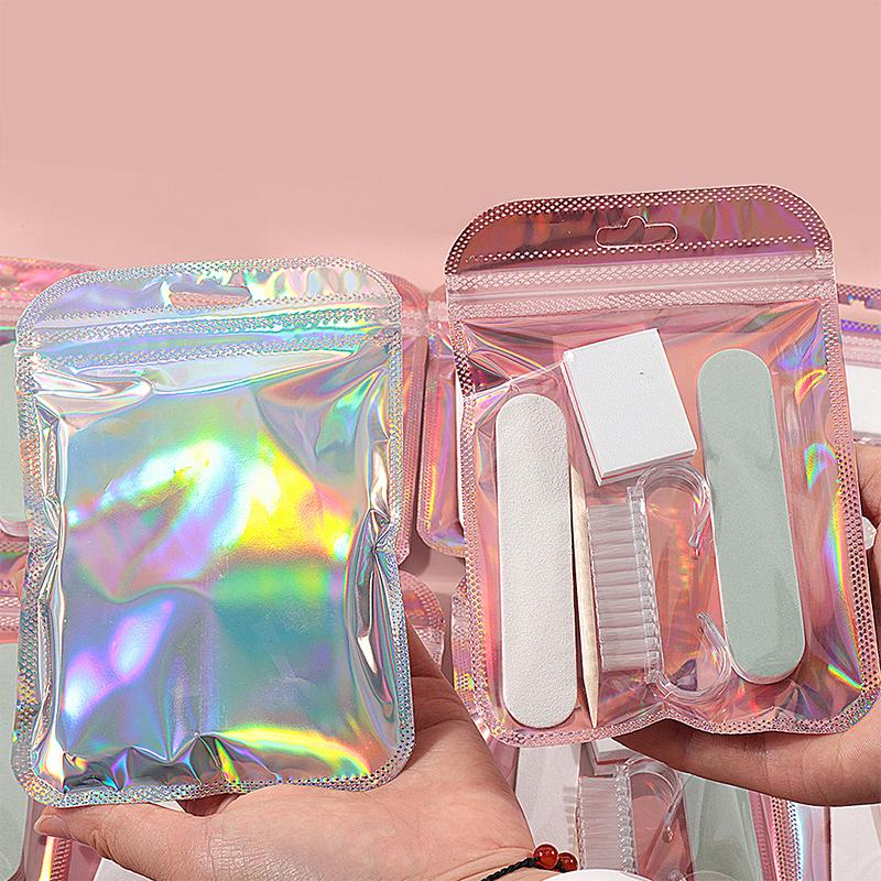 Kit d'Art pour Ongles Avec Lime à Ongles Tampon Bloc de Ponçage Polissage Brosse à Poussière Manucure & Ensemble Éponge Pour Ongles Professionnels & Maison