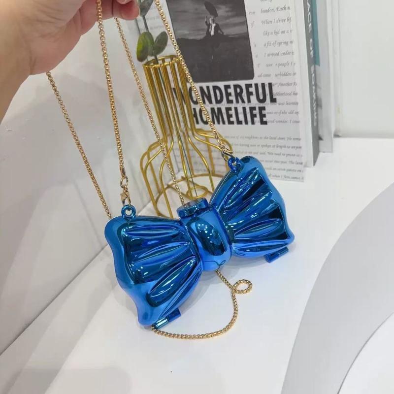 New Lipstick Small Bag Acrylic Bag Bow Bag Mini Bag Crossbody Light Crossbody