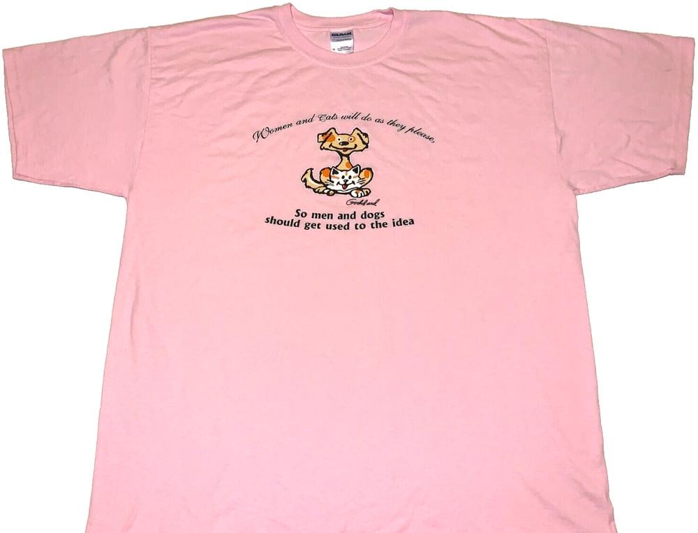 

Rare! Vintage 2010s Women Cats Men Dogs Pet Lovers Dick Goddard T-Shirt New! XL Unisex T-Shirt XXXXL