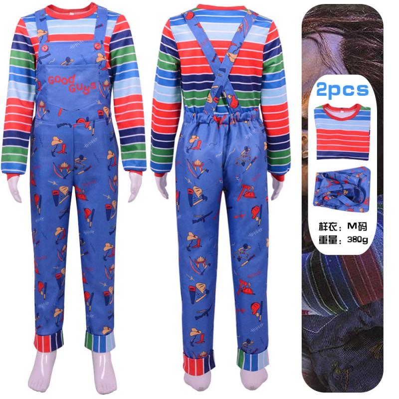 Chucky Cosplay Costume Halloween Party Stage
