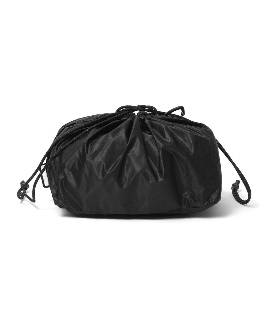 Gordon Miller Cordura Ripstop Nylon Personal Effects Bag, 8L, Highly Water-Resistant, Ultra-Lightweight, with Carabiner, Black, 01813381